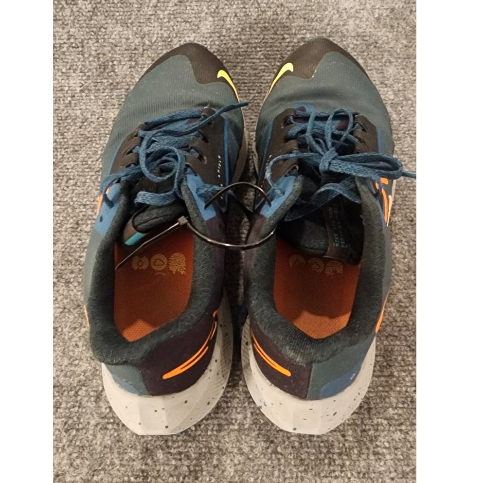 Nike Air Zoom Pegasus 38 Teal Black Orange Running Shoes Men 8.5