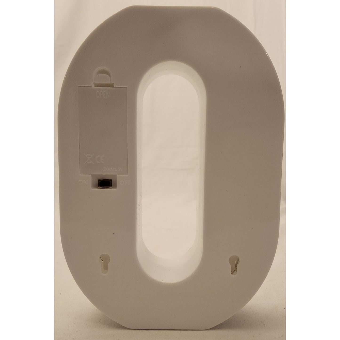 Pooqla - 10th Birthday or Anniversary Decoration- light up Number 10- White