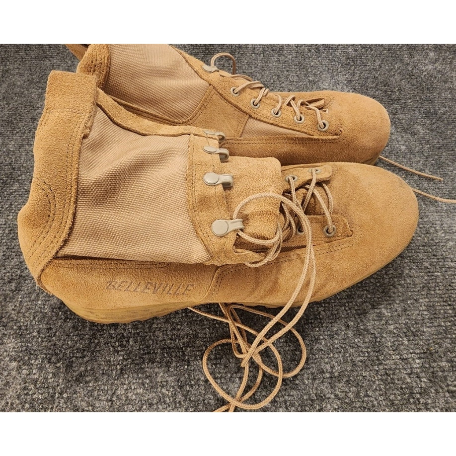Belleville Men's Military Issue Combat Boots GORE-TEX Vibram Sole Tan Size 10W