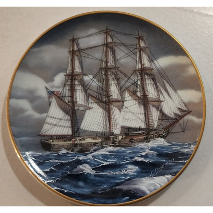 Danbury Mint Great American Sailing Ships Miniature Plate ANN MCKIM Japan