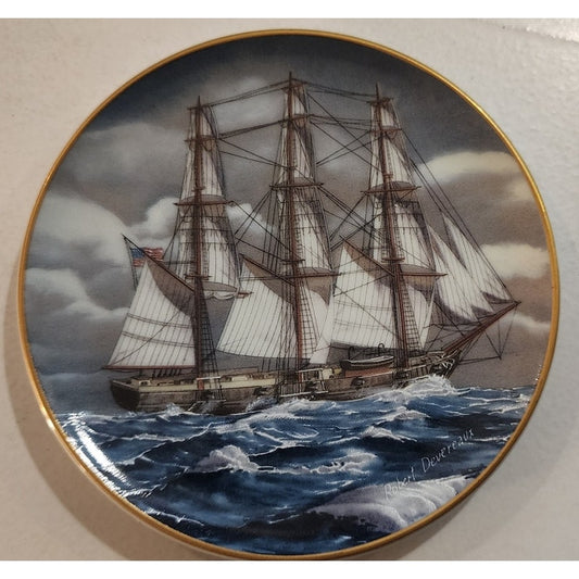 Danbury Mint Great American Sailing Ships Miniature Plate ANN MCKIM Japan