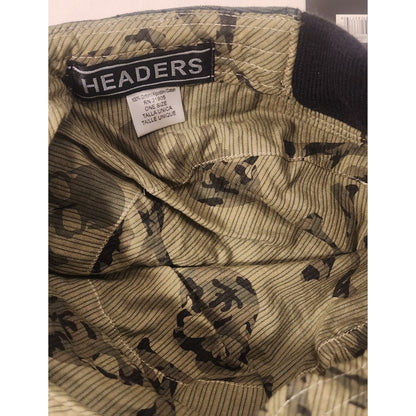 HEADERS Distressed Military Cadet Cap NWT Black Army Style Hat
