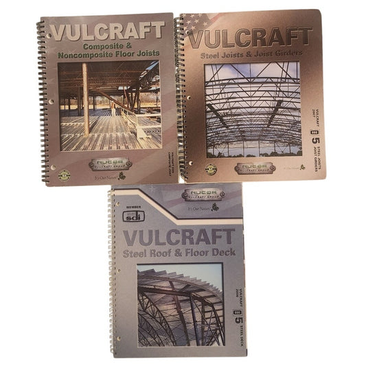 Vulcraft Steel Joist & Deck Catalog Lot of 3 – 2007–2009 Engineering