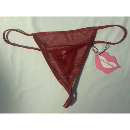 ALLUROMAN - Sexy Lingerie for Women - Babydoll Chemise - Small - Wine Red