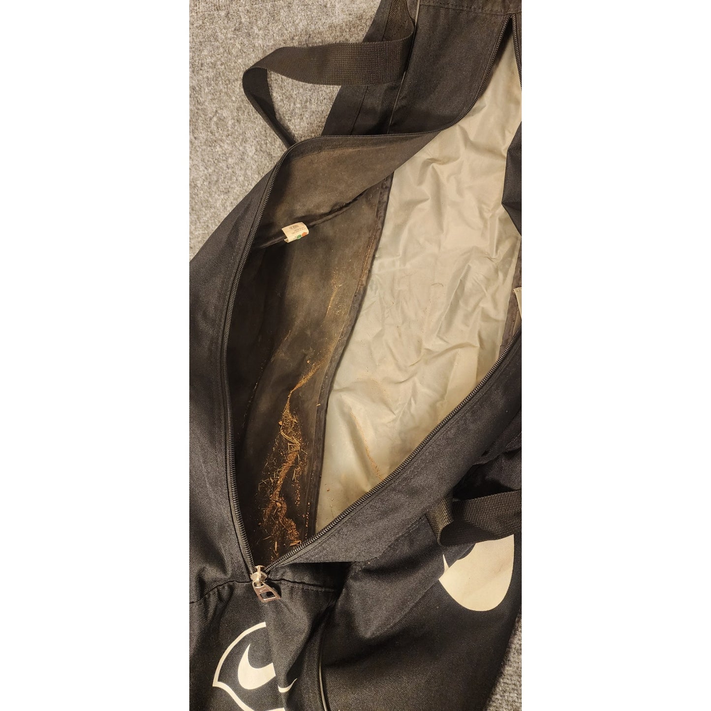Nike Baseball Softball Equipment Bat Bag Duffle Carry All Black Swoosh