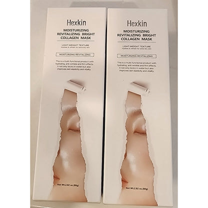 Hexkin Collagen Mask 2‑Pack – Moisturizing Revitalizing Brightening – NEW