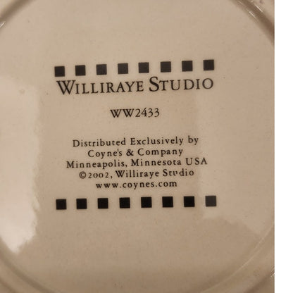 Williraye Studio Christmas Cheer Plate 11.25" WW2433 Folk Art Holiday Serving