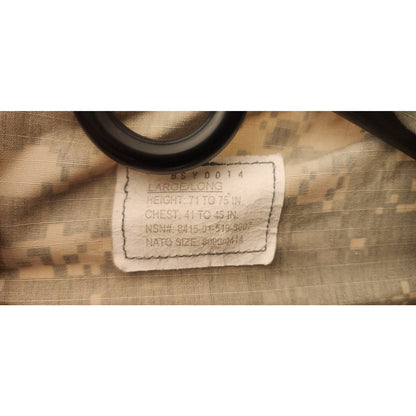 US Army ACU Jacket Large‑Long UCP Camo – Good Condition