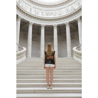 American Themed Jeans Jacket - Smoke Rise - Large