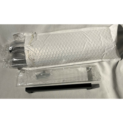 8" Black Dresser Drawer Pulls - LSJ12BK192 - Set of 5