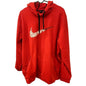 Nike Dri-Fit Mens XXL Red Swoosh Pullover Hoodie Sweatshirt Athletic