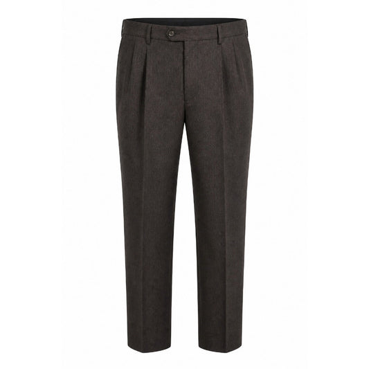 Perry Ellis Portfolio Mens 38/34 Dark Gray Cuffed Dress Pants Slacks Flat Front