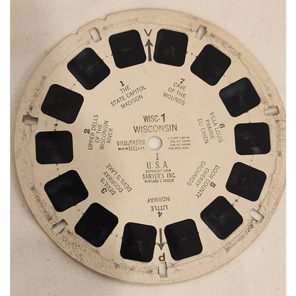 Vintage Sawyer's View-Master Model C Bakelite 1954 Wisconsin Reel Original Box