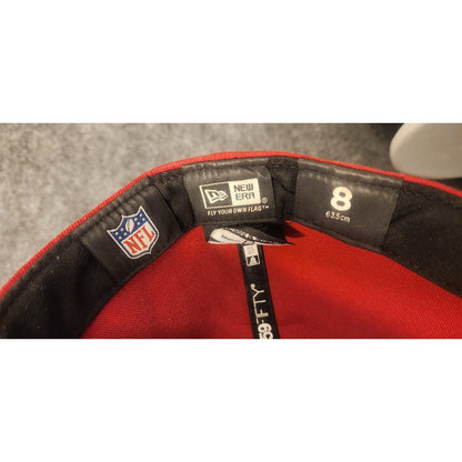 New Era 59FIFTY Arizona Cardinals Fitted Hat Size 8 Red Cap NFL Football
