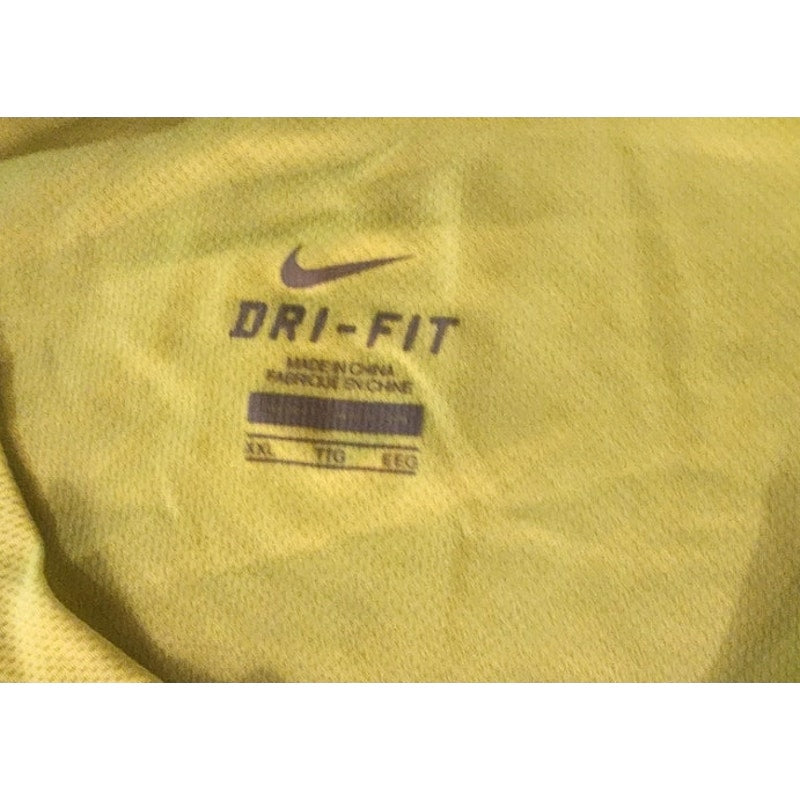 Adidas 2013 Boston Marathon 117th Runner Shirt - Yellow w/Blue logo - Men XXL