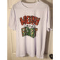 Merry and Bright Christmas Tree Graphic T-Shirt White Tee Women's 2XL