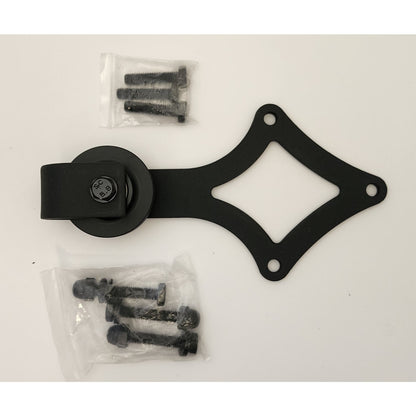 CALHOME - Sliding Door Track Hardware Replacement - Black Rustic Star