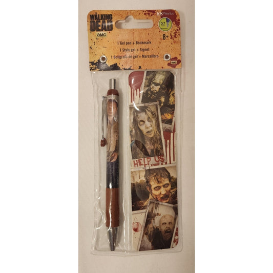The Walking Dead - Gel Pen + Bookmark Set - 2014 AMC - Ink Works - Non toxic