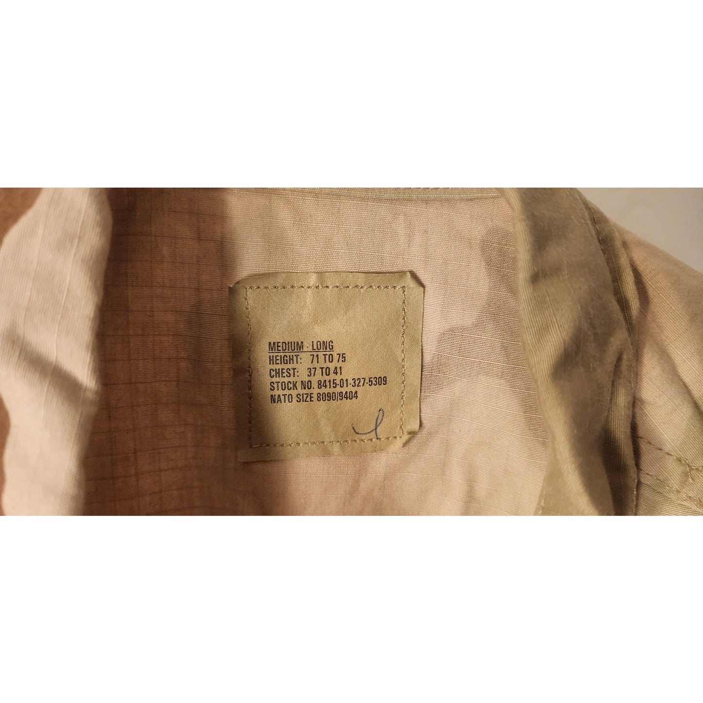 US Army Desert Camo Coat Medium‑Long – 3‑Color DBDU – Good Condition