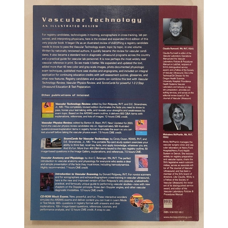 Vascular Technology Illustrated Review 3rd Ed – Like New – Davies