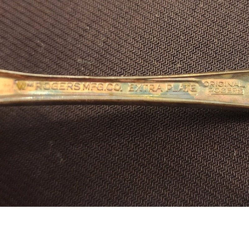 Vintage Wm Rogers Silverplate Deep Ladle Sauce Condiment Spoon 5.5 In