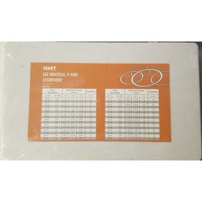 Set of - OMT 826pc Universal Assorted O Ring Kit in 32 Sizes-SAE and METRIC -NEW