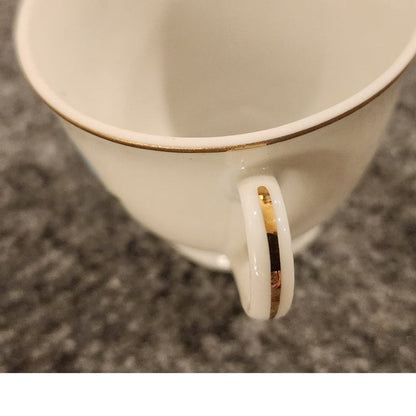 Vintage Disney Parks Character Castle Gold Trim Teacup Coffee Mug