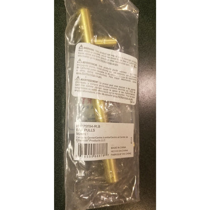 Set of 4 (Four) - Hickory Hardware HH075594-RLB -Brass Bar Pulls - 96mm - NEW!