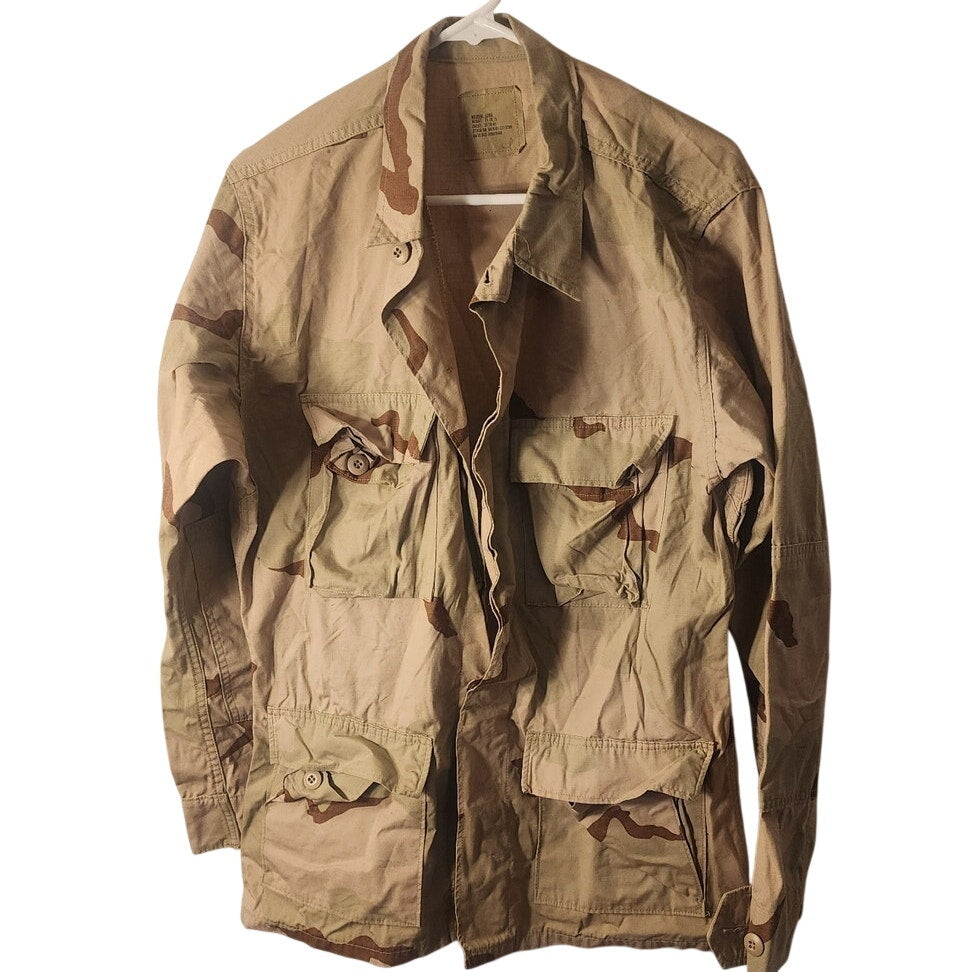 US Army Desert Camo Coat Medium‑Long – 3‑Color DBDU – Good Condition