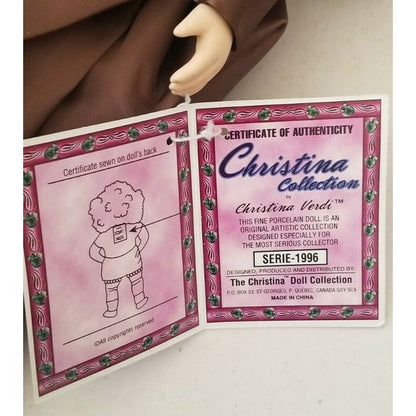 Fine Porcelain Doll - Original Christina Verdi Collection 16", SERIE-1996