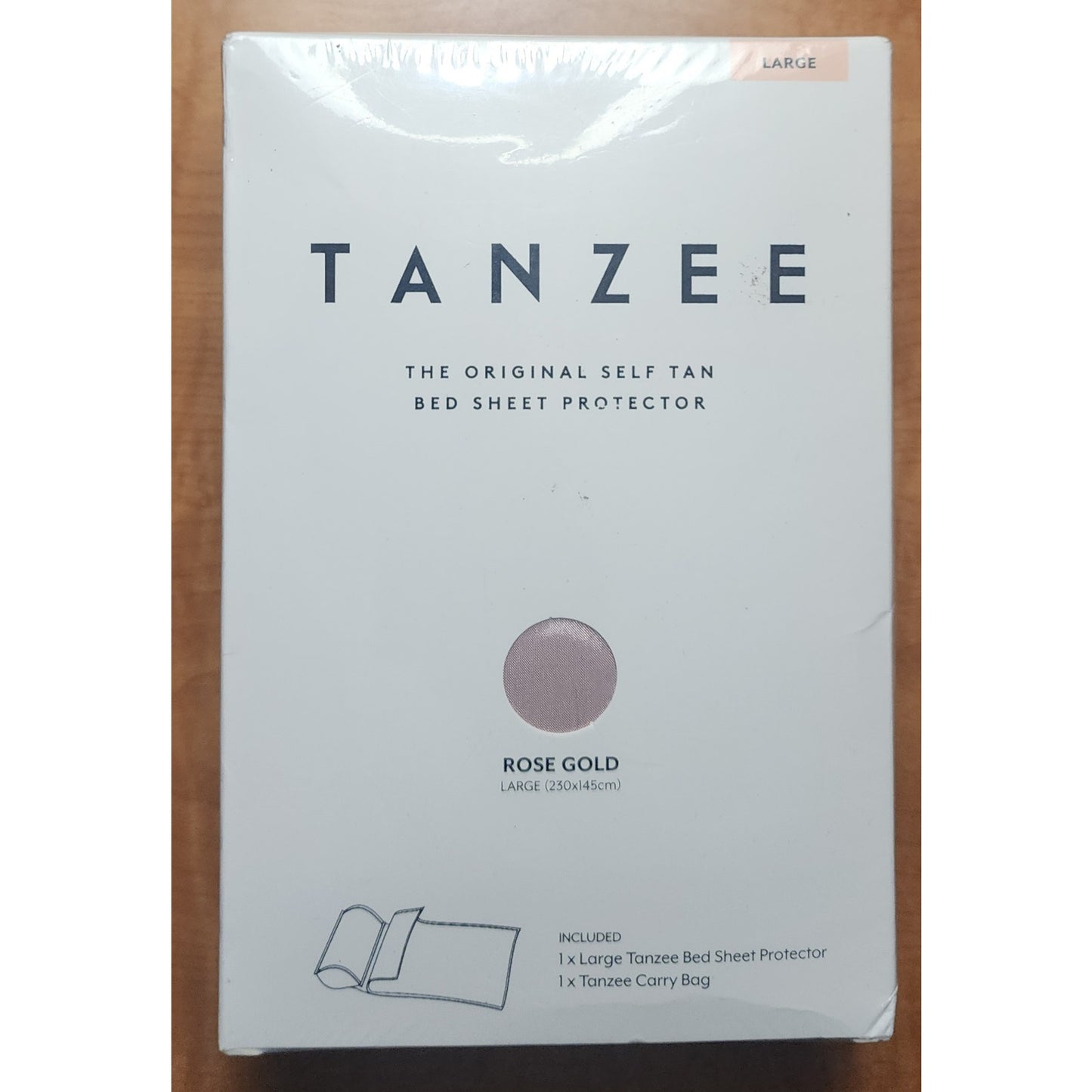 TANZEE Self Tan Bed Sheet Protector – Rose Gold – Large – NEW