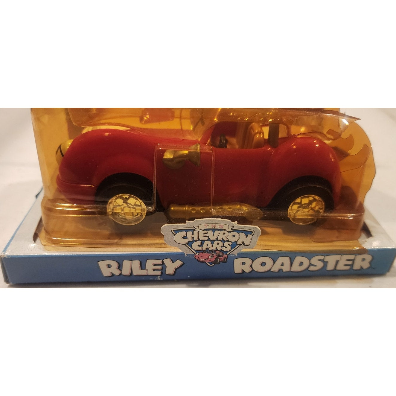 Vintage Riley Roadster Toy Car New In Original Package Yellowed Broken Plastic