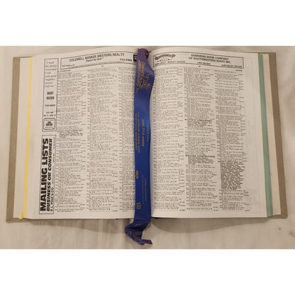 Vintage Twin Falls Idaho History Ledger Book Magic Valley Business Directory