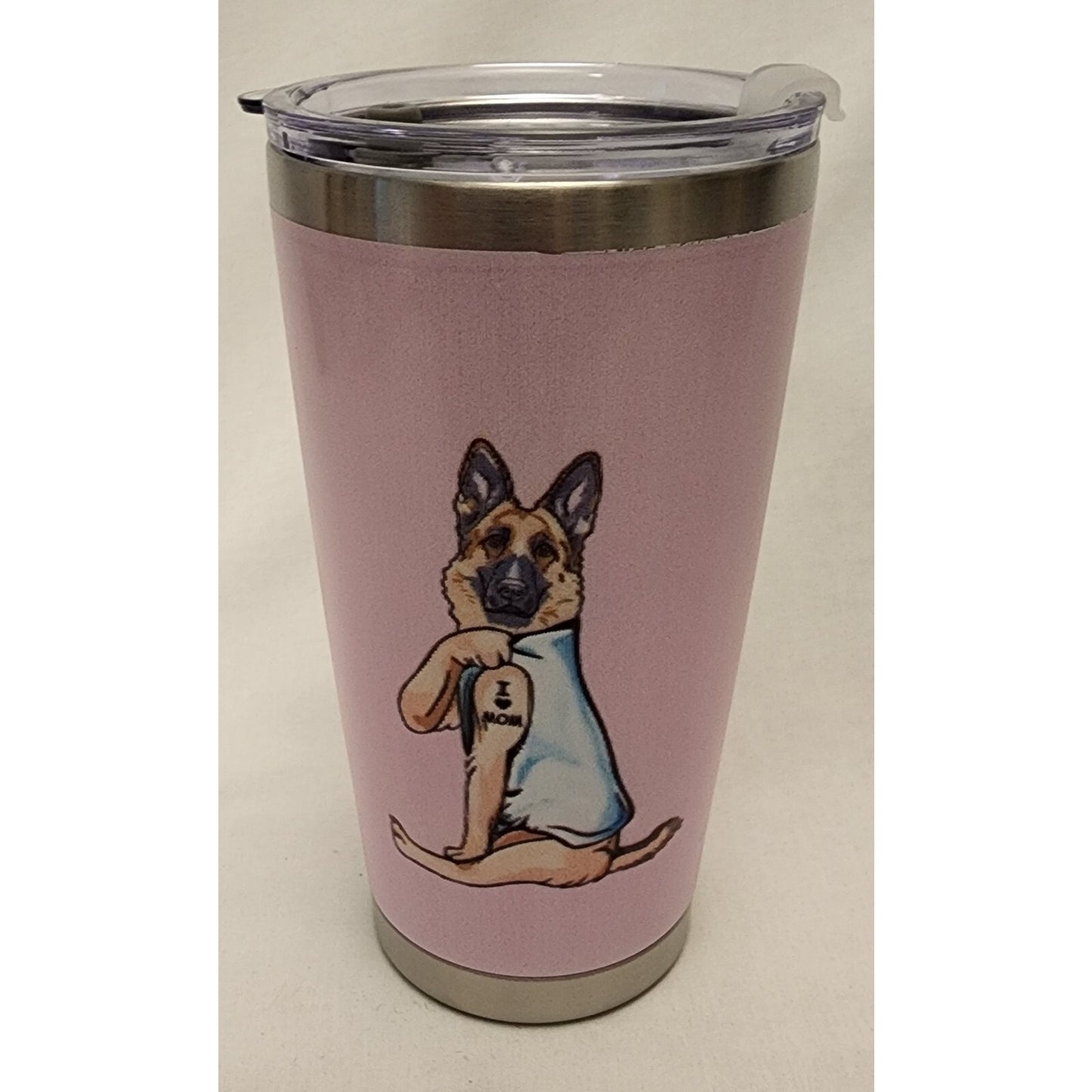 CUTE! - German Shepard MAMA Tumbler - Not sure if 18oz or 20oz - Dog has tattoo!