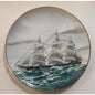 Danbury Mint Great American Sailing Ships Miniature Plate RED JACKET Japan