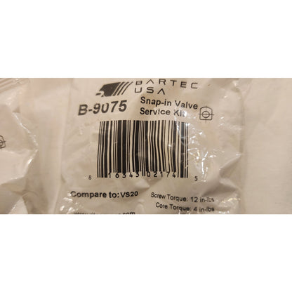 BARTEC USA - B-9075 Snap-In Valve service Kits -5 Pack - Compare VS20