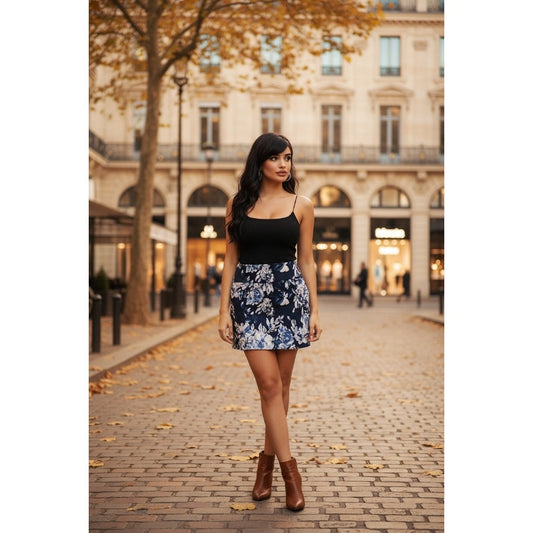 S.C. & CO. - Blue and White Skorts - Cute - Great Shape - XL