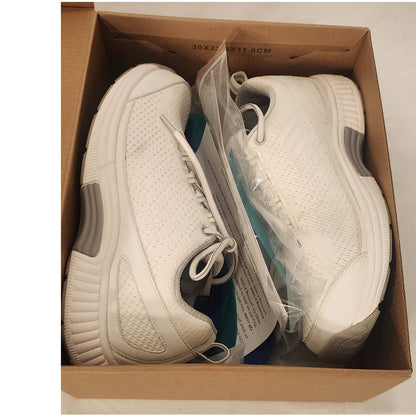OrthoFeet Wander Women’s 8.5 White Orthopedic Comfort Shoes with Insoles