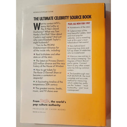 1997 People Weekly Entertainment ALMANAC Hard Back