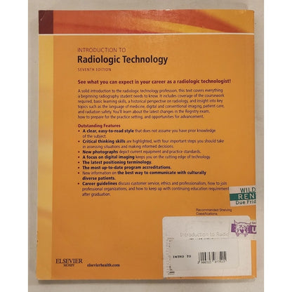 Introduction to Radiologic Technology 7th Ed – Gurley/Callaway – Good