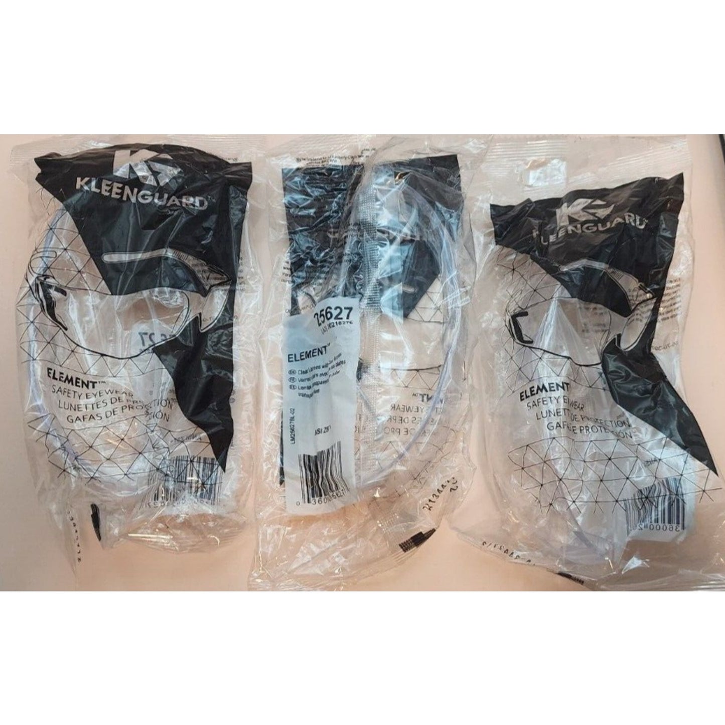 lot of 18 - KleenGuard - Element Safety Glasses - Clear Lens - 25627