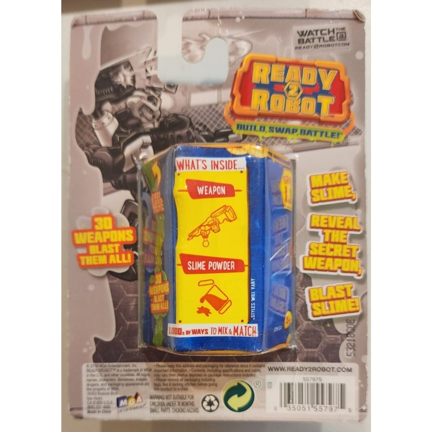 Ready 2 Robot - Slime Weapons - Mystery Blaster inside - Build, Swap, Battle