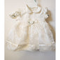 Vintage - Off White Baby Togs Girls Dress w/shoes - 3-6 Mo - Party/Formal