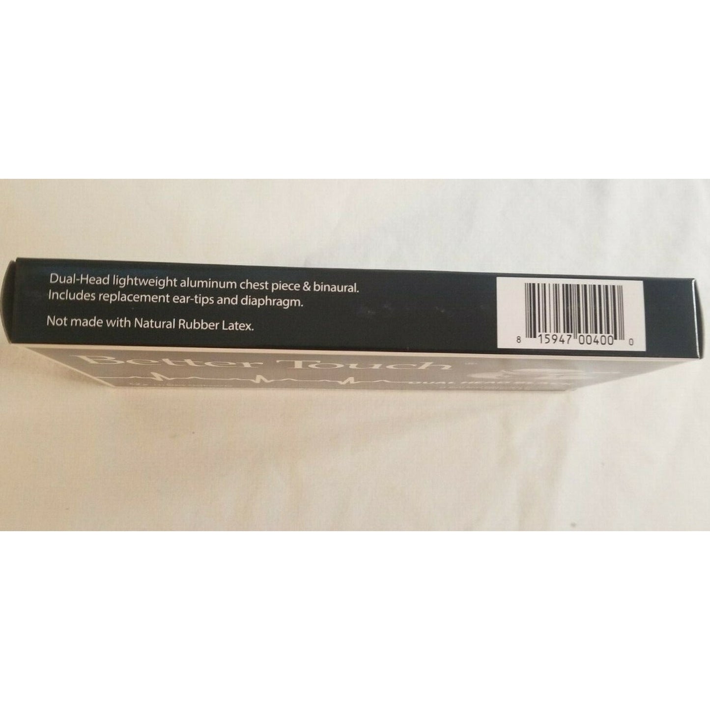 Black Stethoscopes - BOX OF 12 - Better Touch - Dual Head - NEW - cabvi