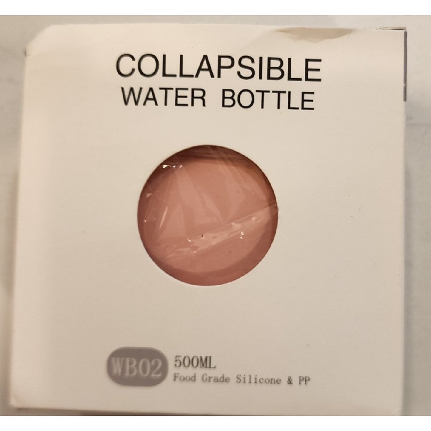 Pink - Collapsible Silicone Water Bottle – Leakproof, BPA-Free, Travel, Sports