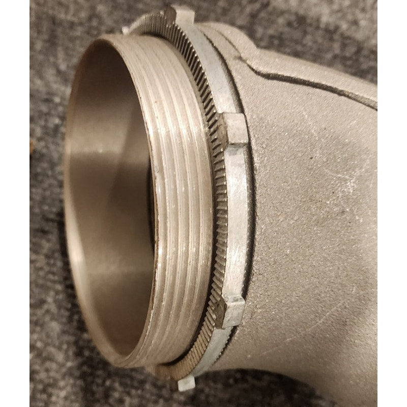 Bridgeport 814-DC2 4 in. 90 Deg FMC Connector Flexible Metal Conduit Fitting NIB