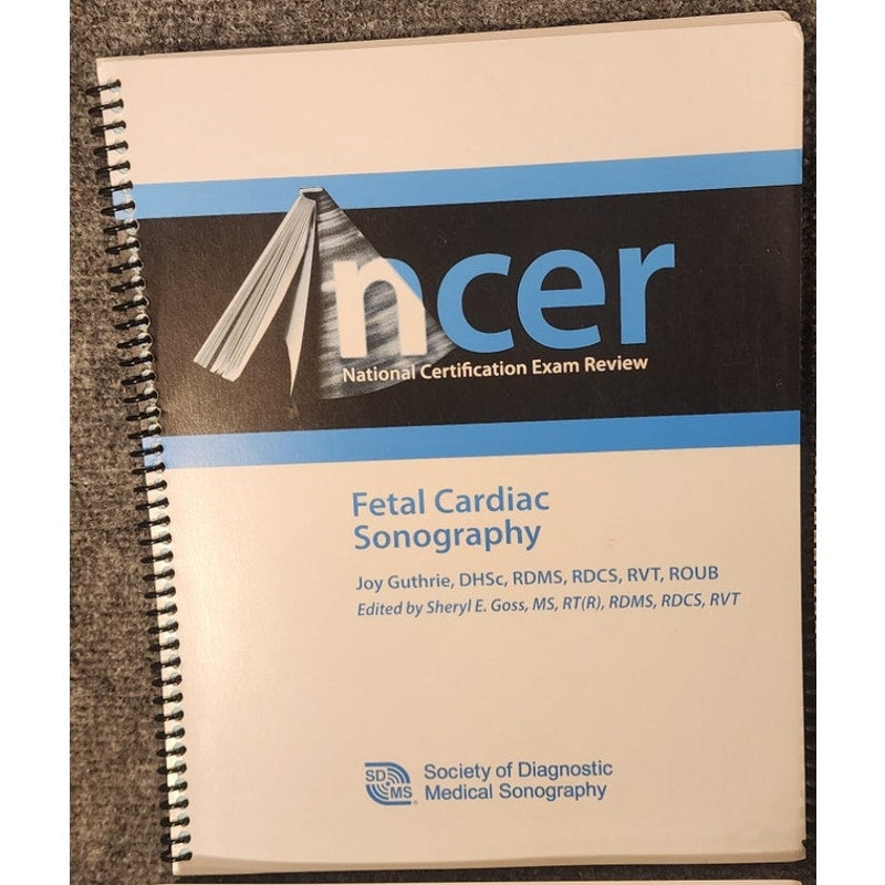 NCER Ultrasound Review Manuals 4 Book Set Cardiac Vascular 2009