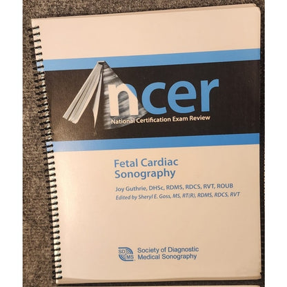 NCER Ultrasound Review Manuals 4 Book Set Cardiac Vascular 2009