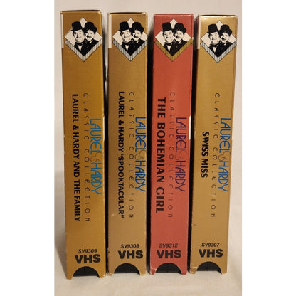 Laurel & Hardy Classic Collection VHS Lot of 4