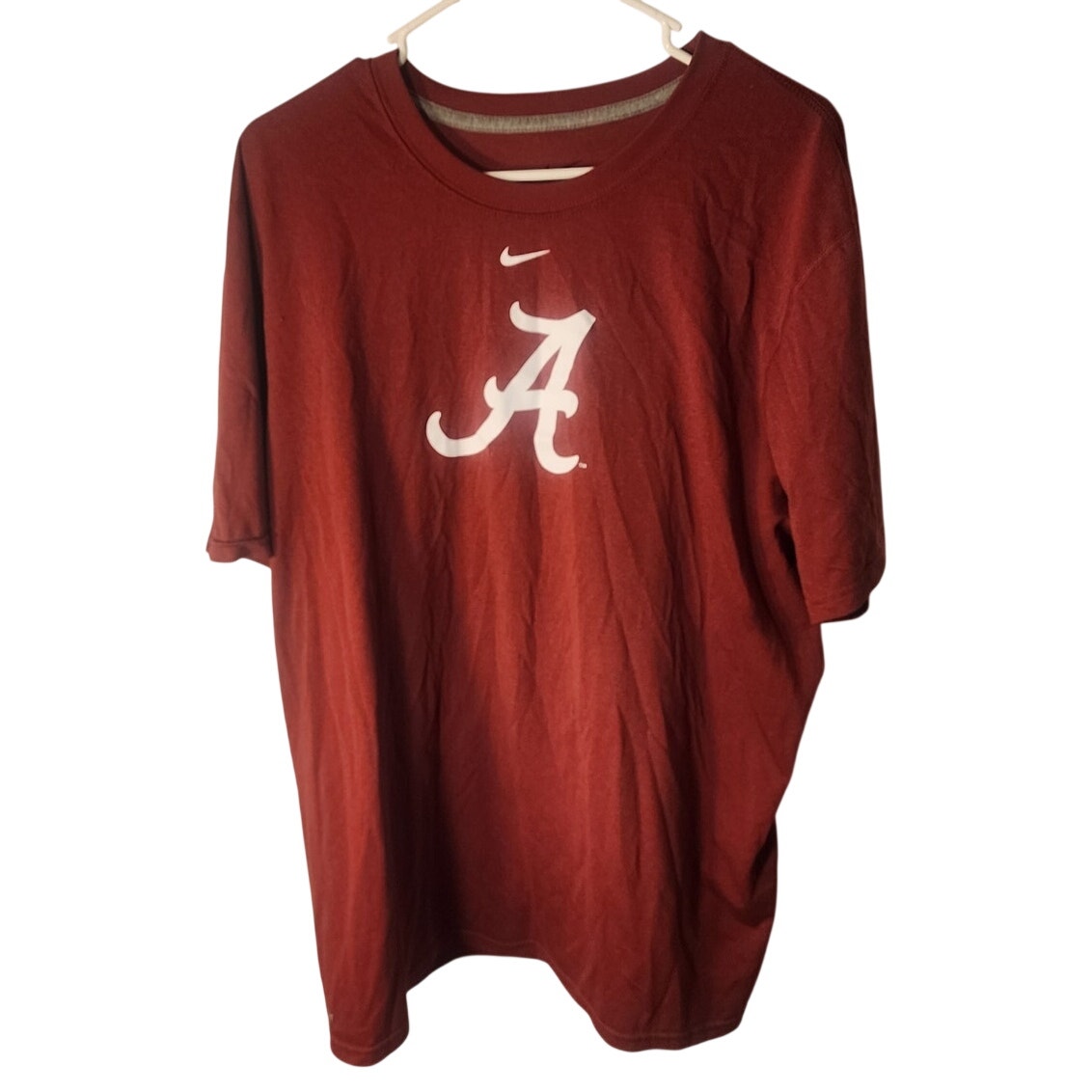 Nike Dri-FIT Alabama Crimson Tide Shirt Men's XL Crimson Red Script A T-Shirt